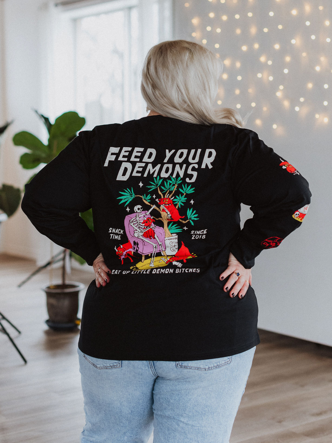 Feed Your Demons Long Sleeve - Octopied Mind