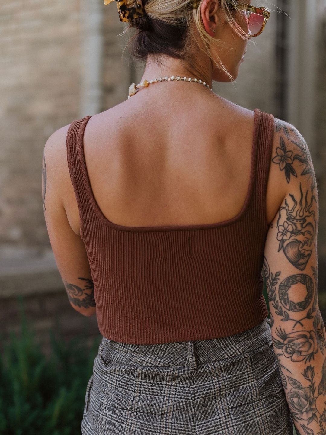 Anxious Ribbed Tank - Octopied Mind