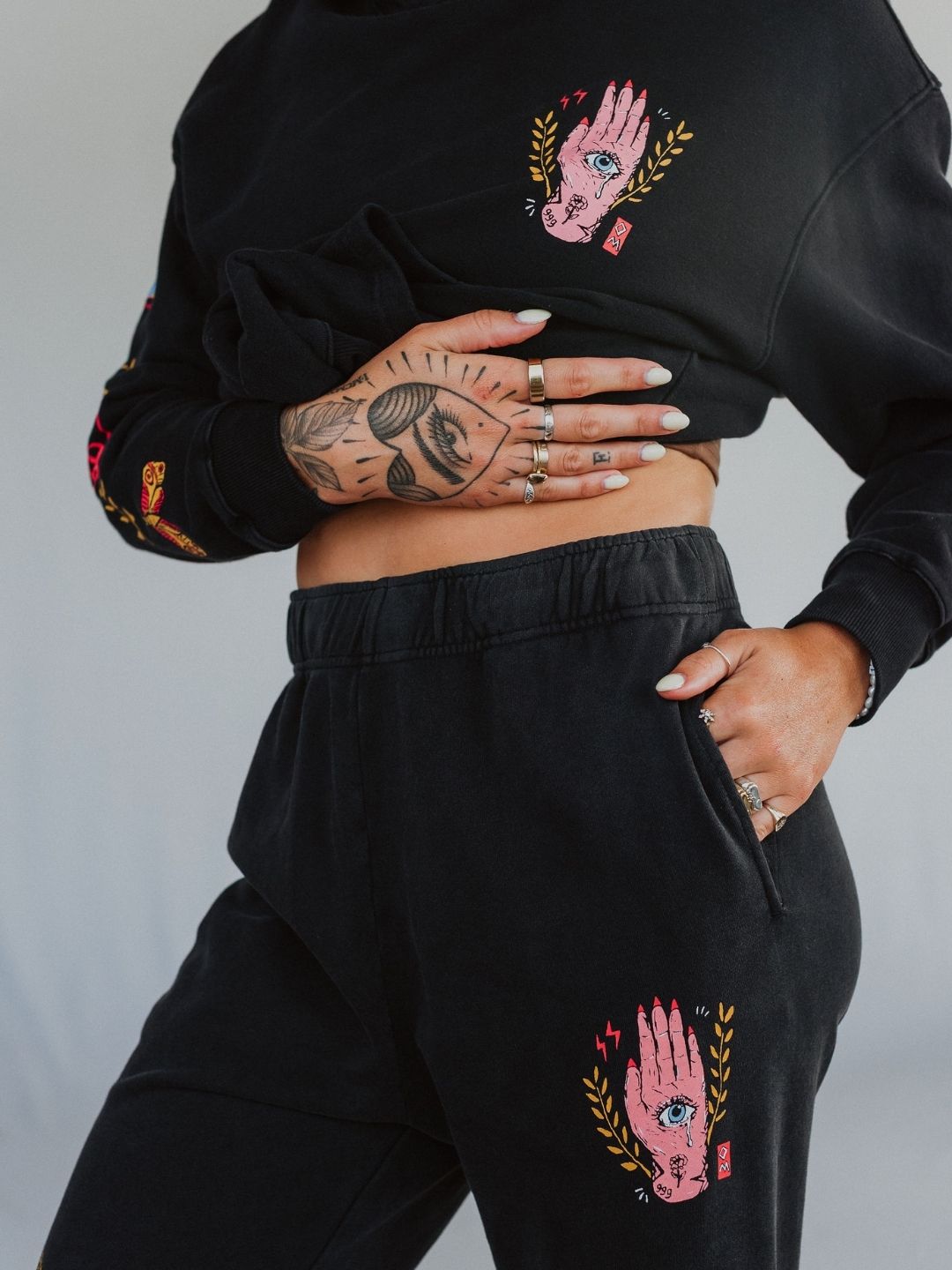 Destined To Disappoint Mineral Wash Sweatpants - Octopied Mind