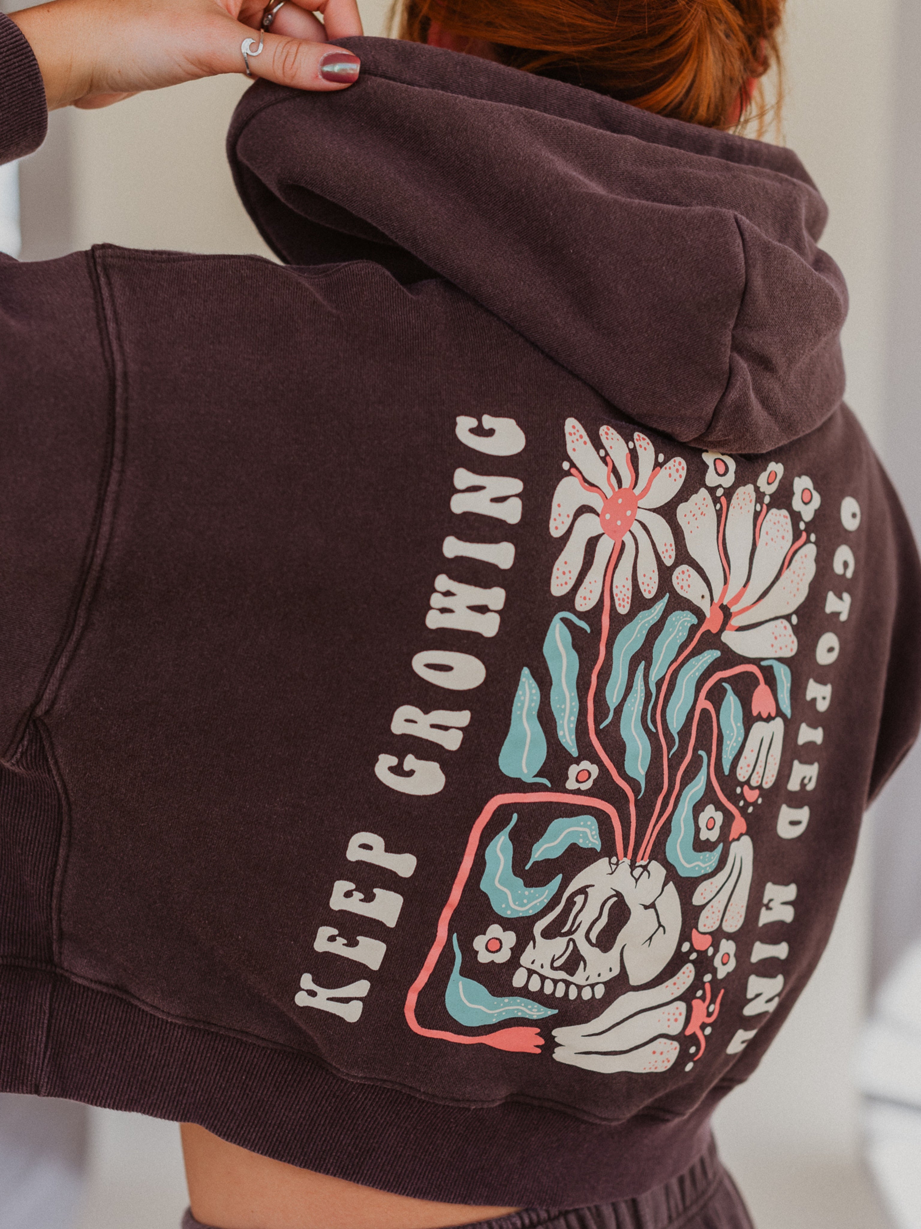 Keep Growing Zip Hoodie - Octopied Mind