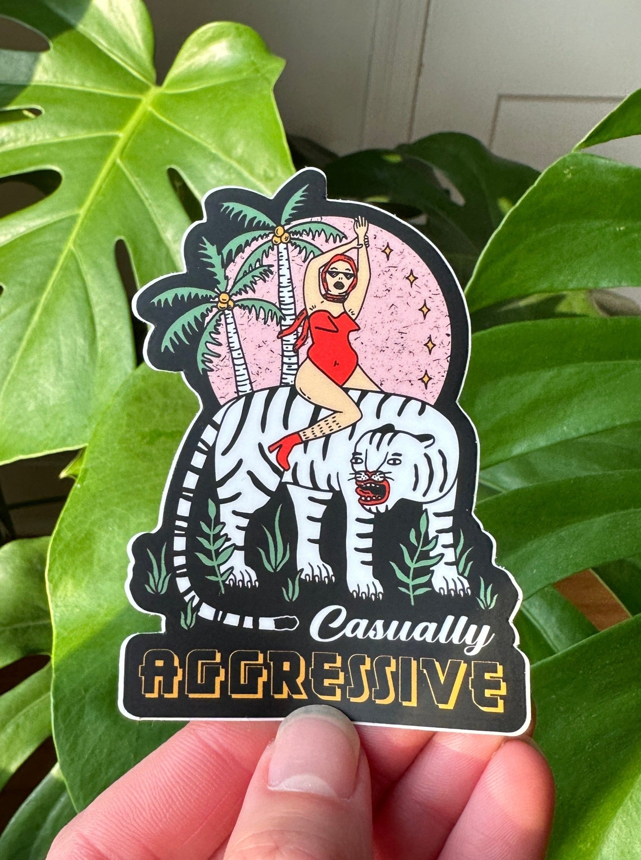 Casually Aggressive Sticker - Octopied Mind