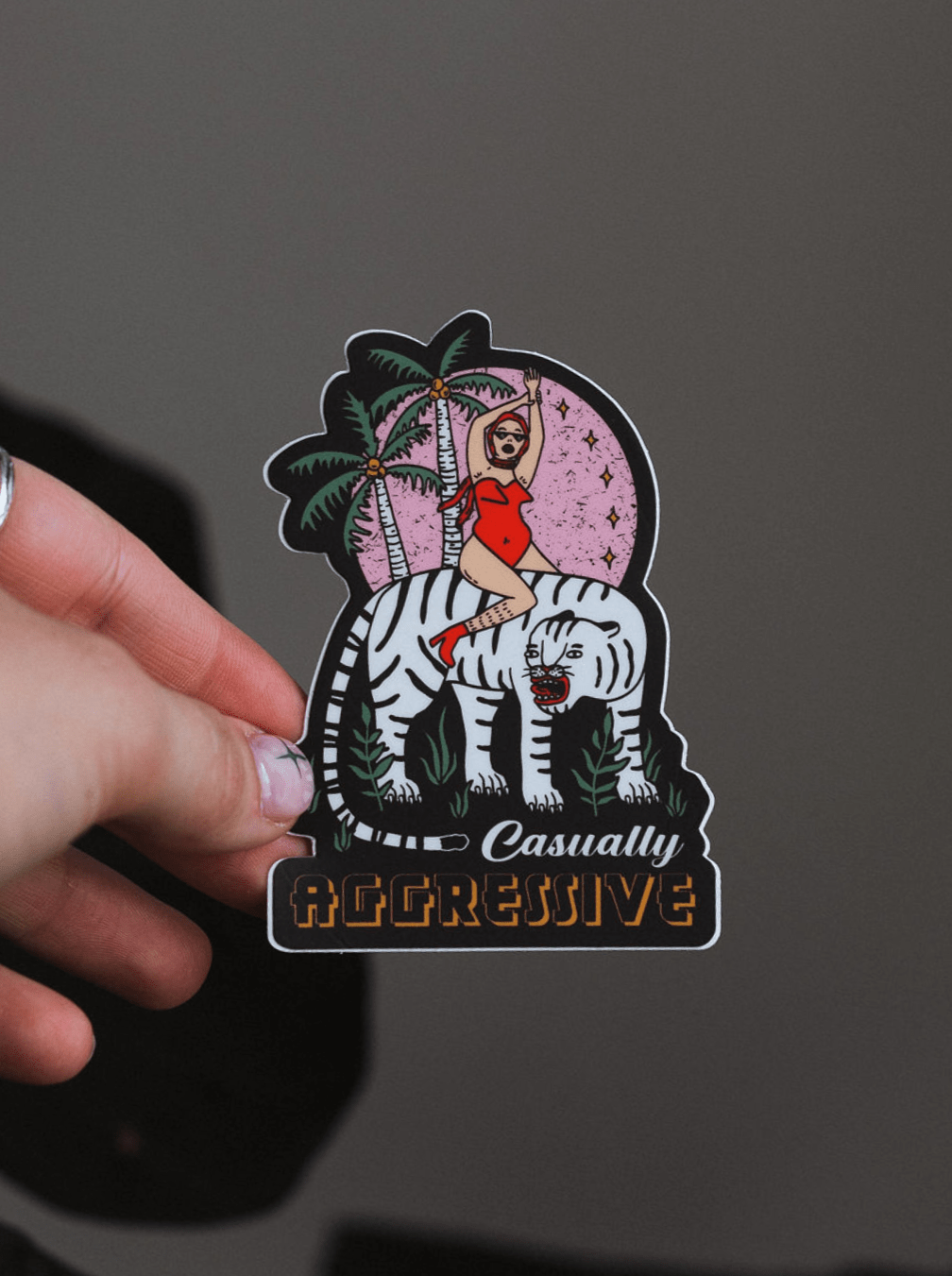 Casually Aggressive Sticker - Octopied Mind