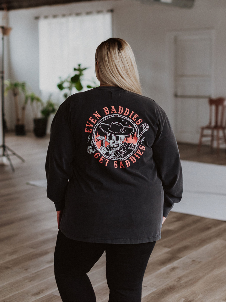 Baddies Mineral Wash Long Sleeve - Octopied Mind