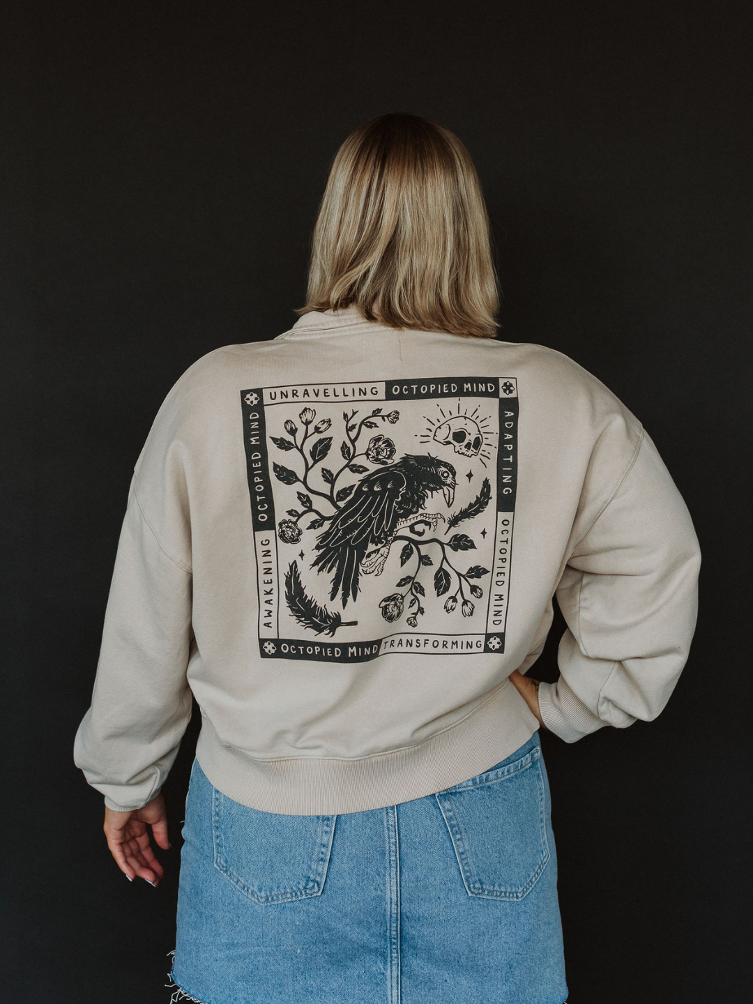 Adapting 1/4 Zip Vintage Sweater - Octopied Mind