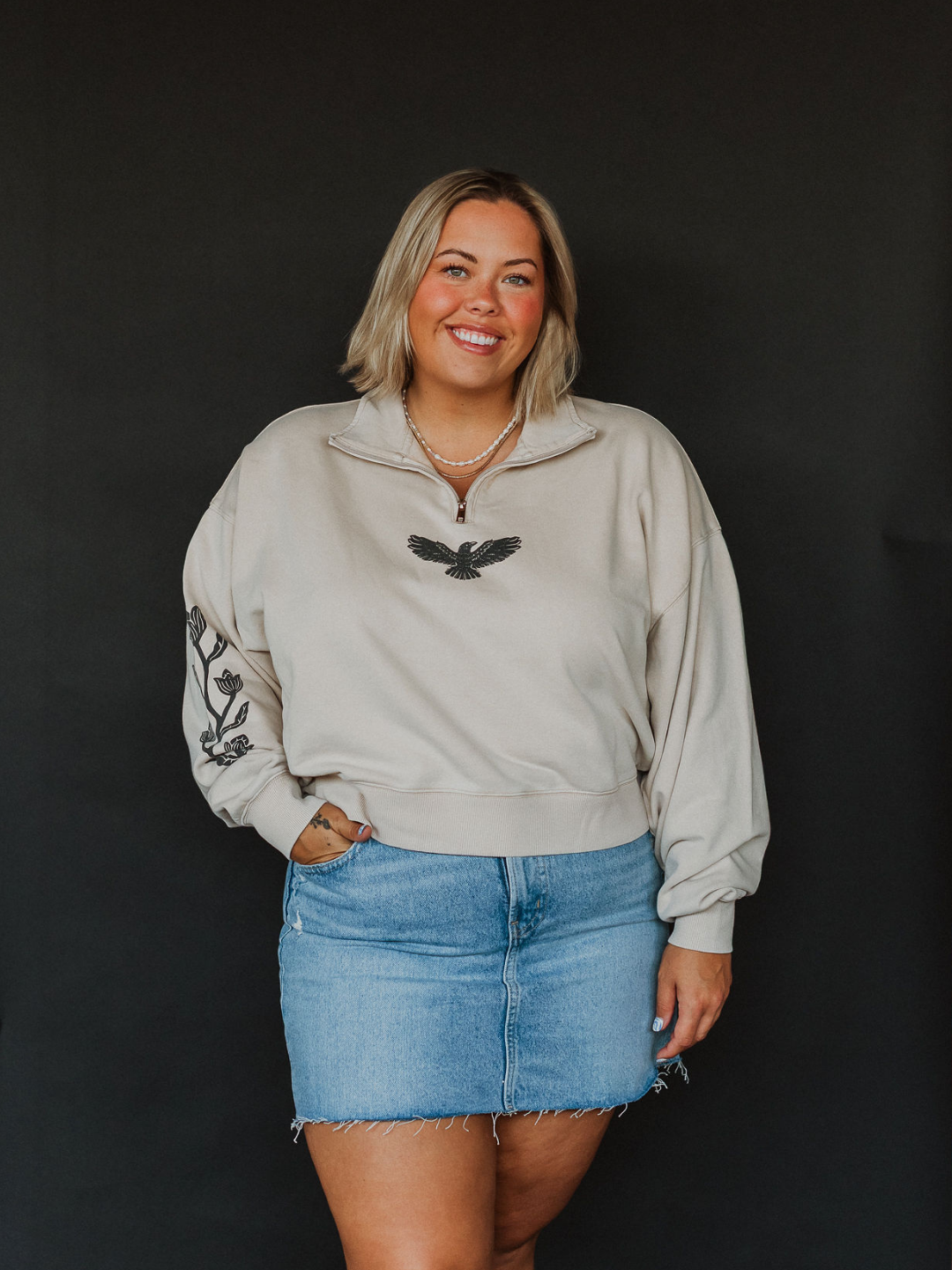 Adapting 1/4 Zip Vintage Sweater - Octopied Mind