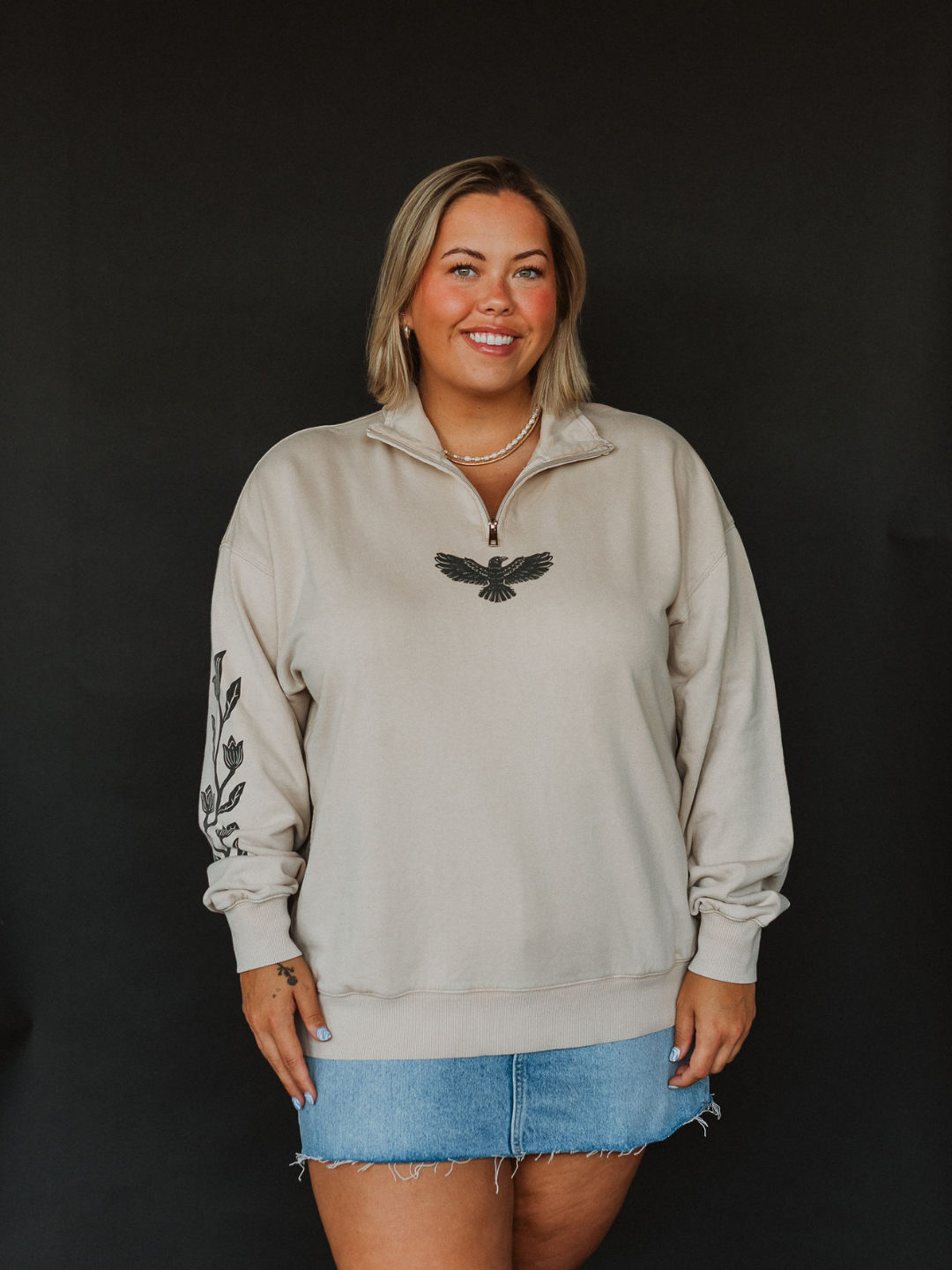 Adapting 1/4 Zip Vintage Sweater - Octopied Mind