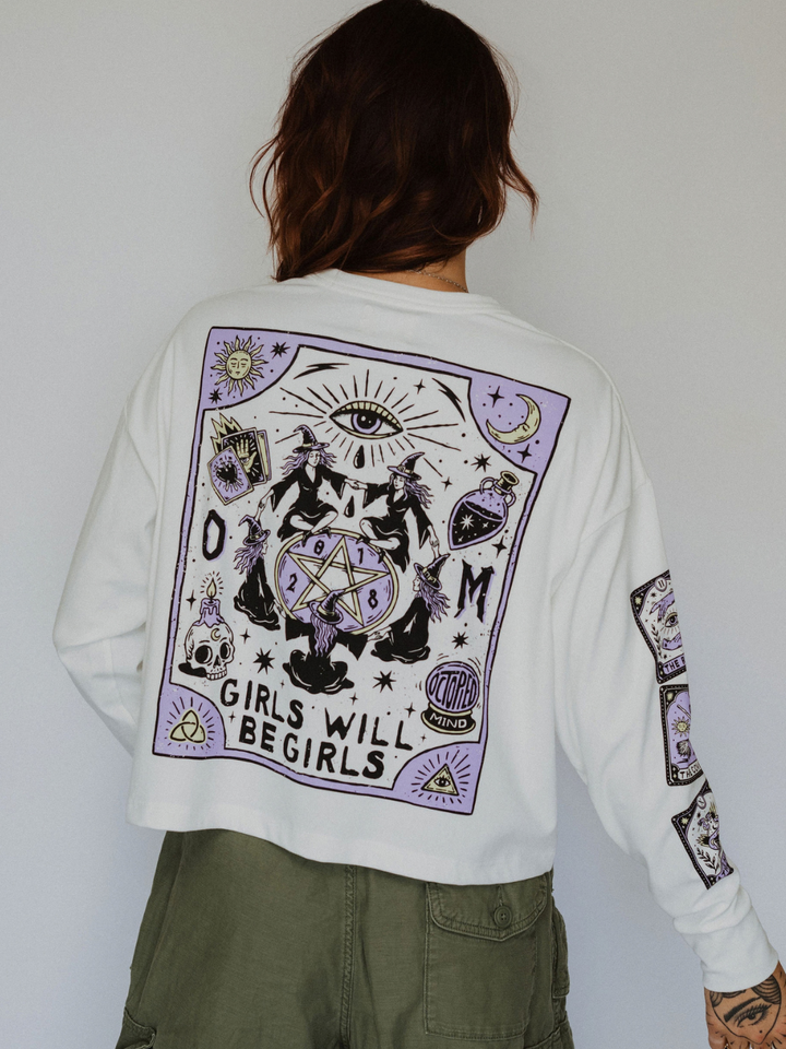T-shirt à manches longues « Girls Will Be Girls »