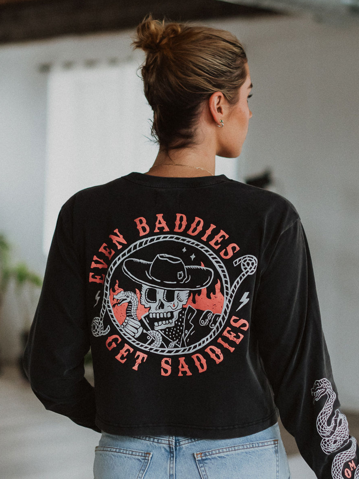 Baddies Mineral Wash Long Sleeve - Octopied Mind