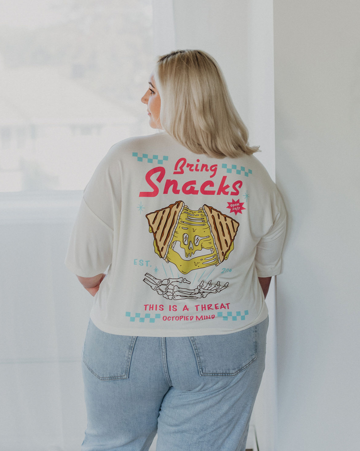 Bring Snacks Oversized Beach Tee - Octopied Mind