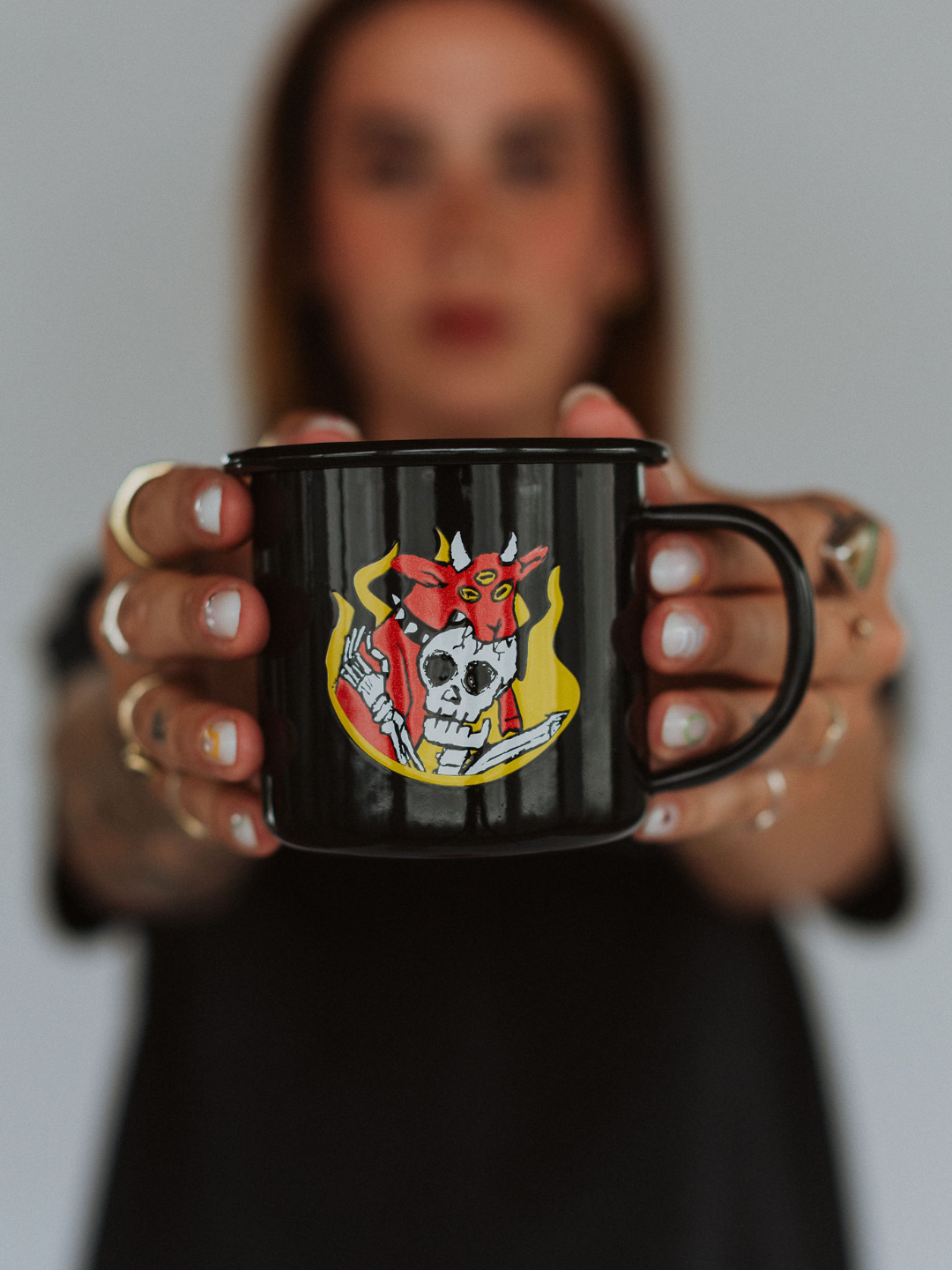 Another Day In Hell Enamel Mug - Octopied Mind