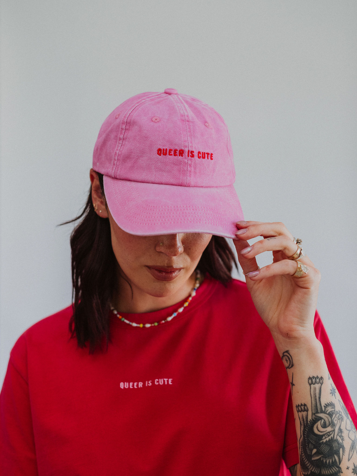 Queer Is Cute Baseball Hat