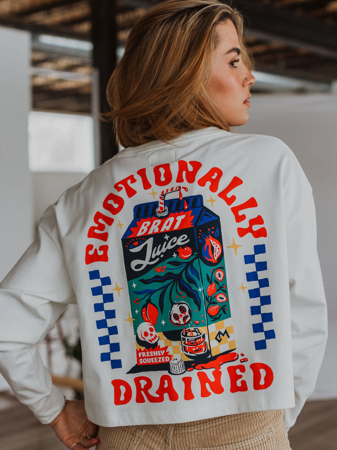 Emotionally Drained Bamboo Long Sleeve - Octopied Mind
