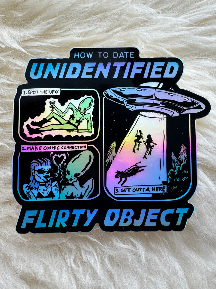 Unidentified Flirty Object (UFO) Sticker