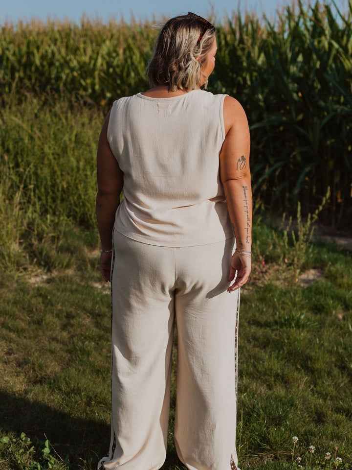 Sunflower Linen Tank - Octopied Mind