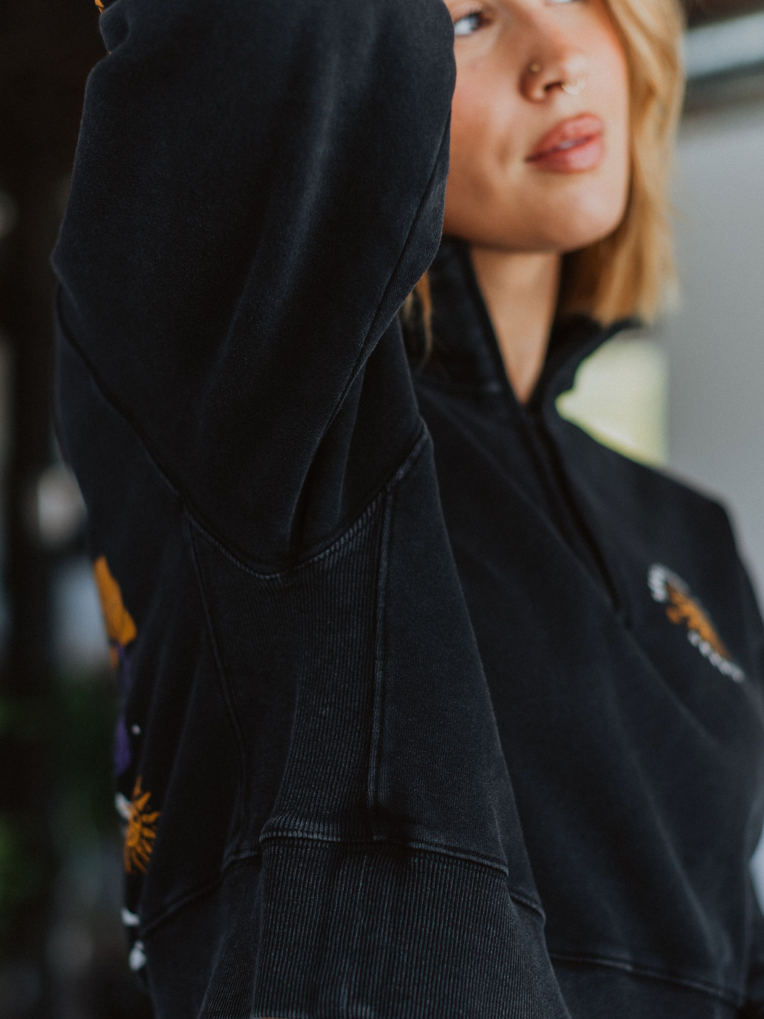 Searching for Serotonin 1/4 Zip Sweater - Octopied Mind