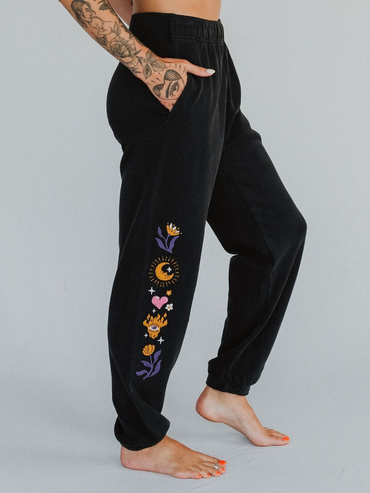 Searching for Serotonin Mineral Wash Sweatpants - Octopied Mind