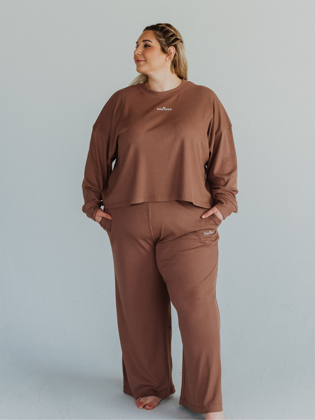 Anxious Ribbed Long Sleeve - Octopied Mind