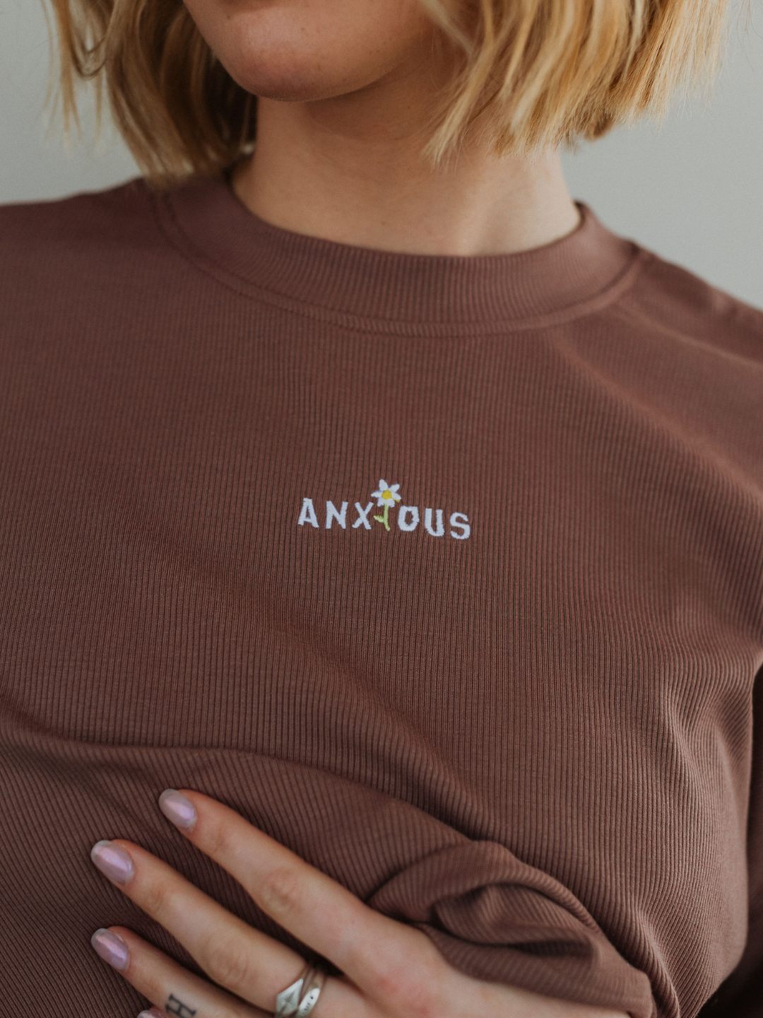 Anxious Ribbed Long Sleeve - Octopied Mind