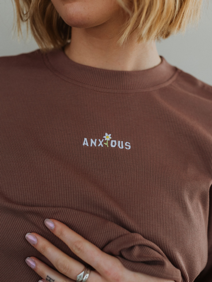 Anxious Ribbed Long Sleeve - Octopied Mind