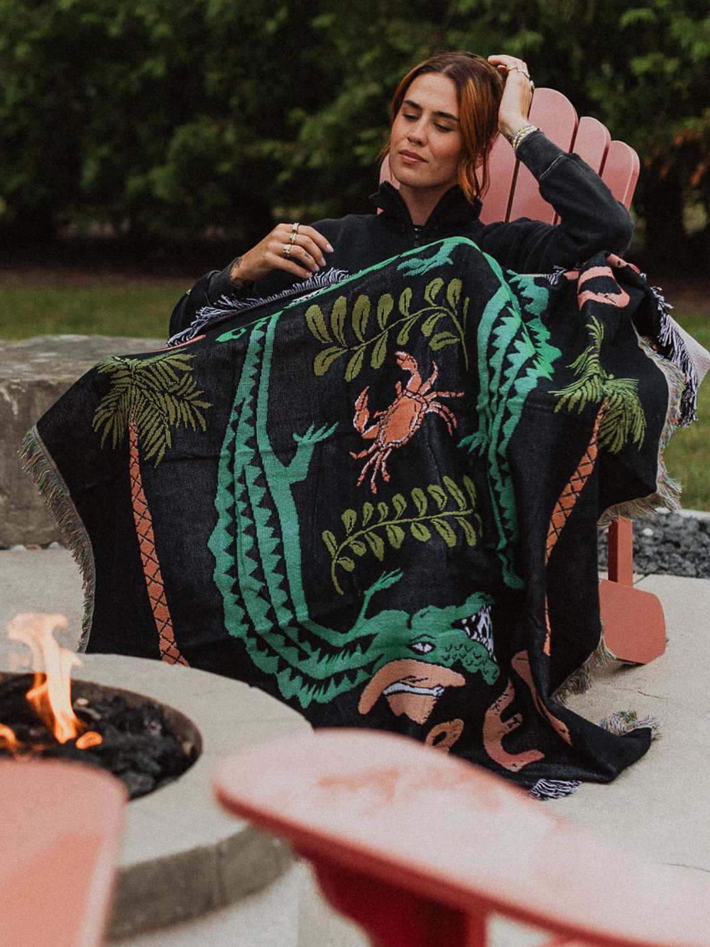 Overwhelmed Woven Blanket - Octopied Mind