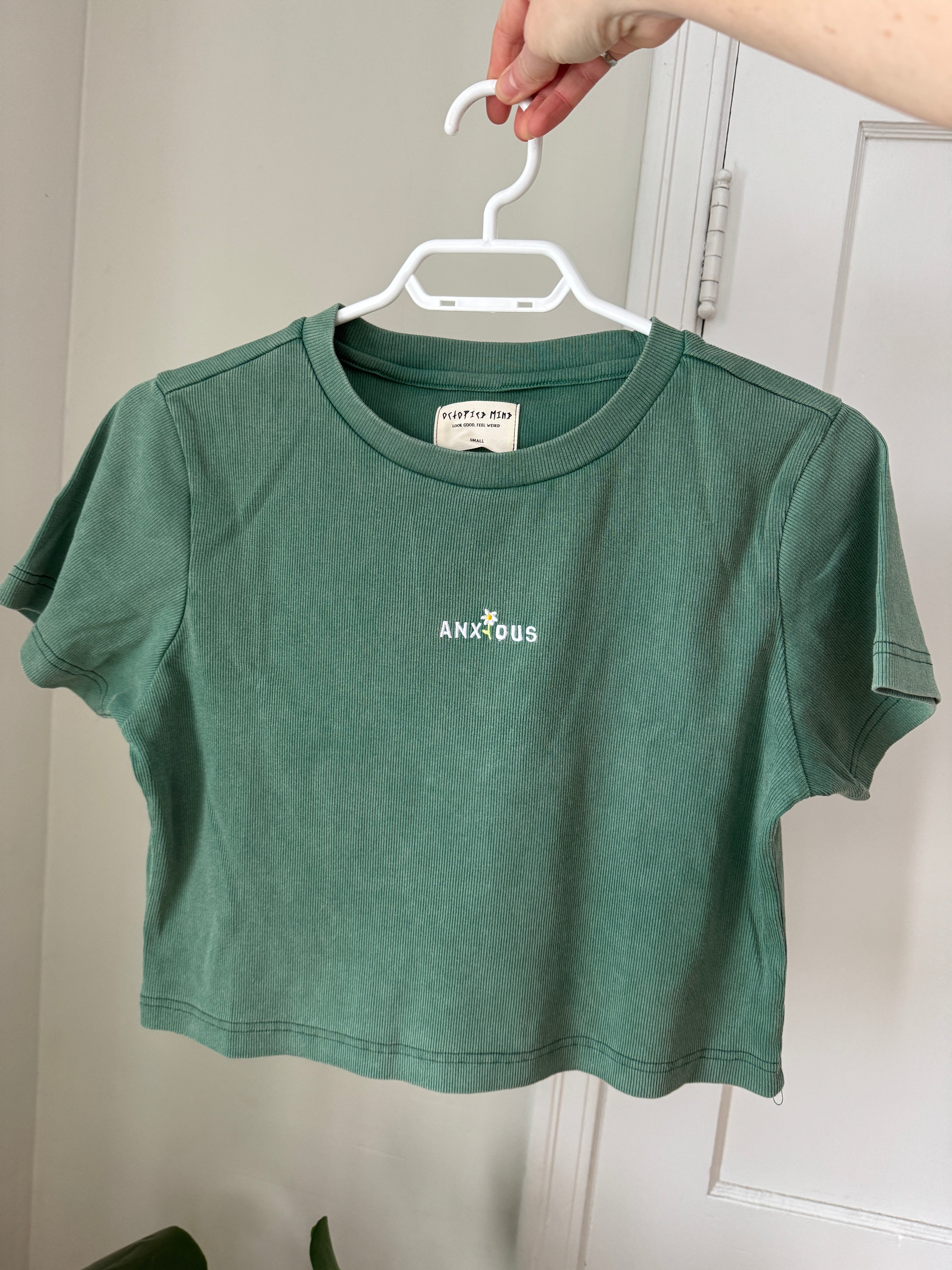 Anxious Ribbed Baby Tee