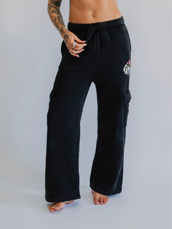 Smell the Flowers Cargo Sweatpants