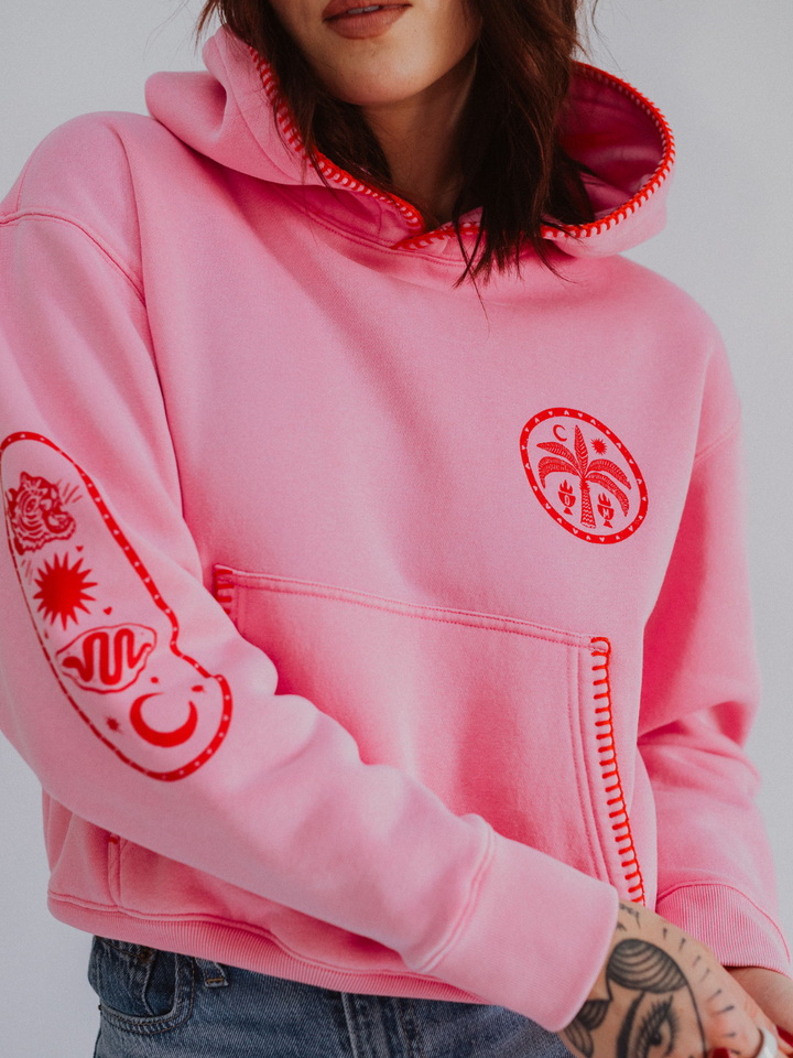 Sweat à capuche zippé « Survivant des maux de ventre »
