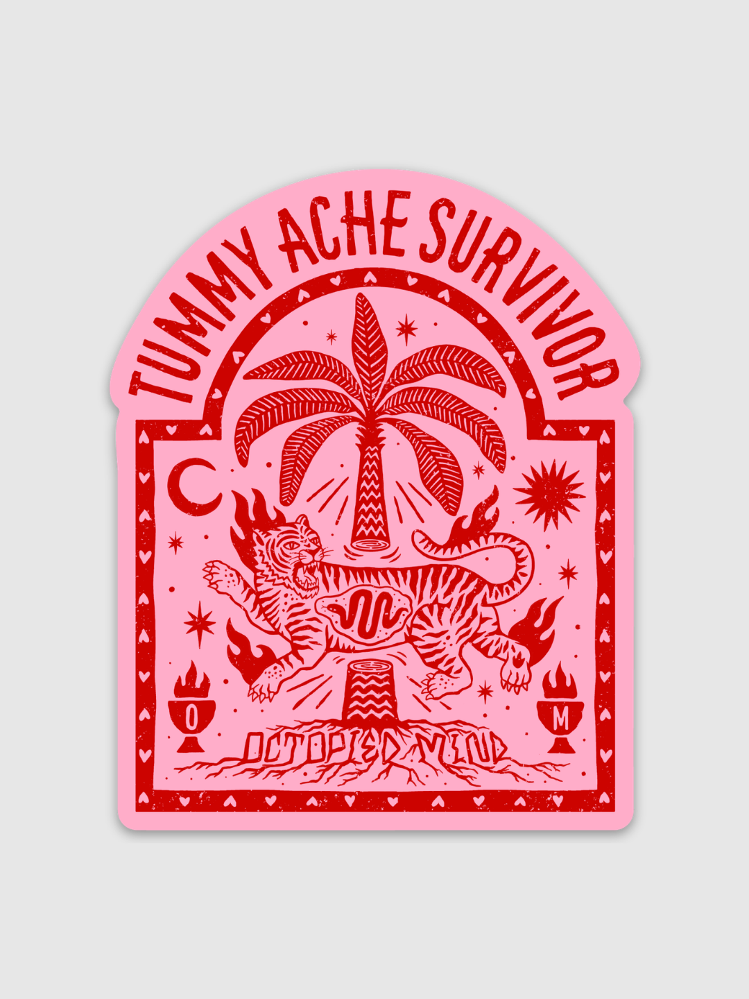 Tummy Ache Survivor Sticker