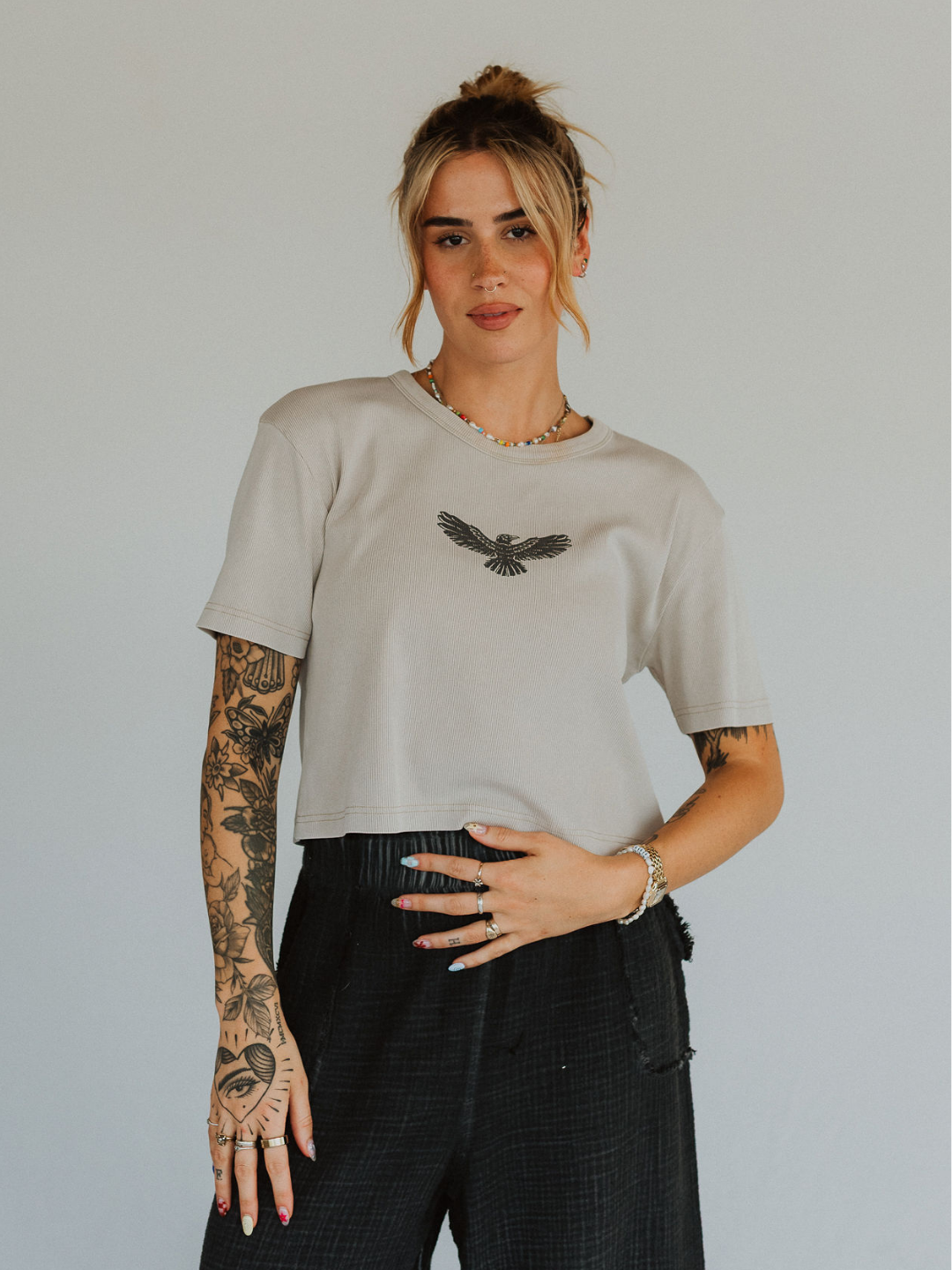 Adapting Vintage Ribbed Tee - Octopied Mind