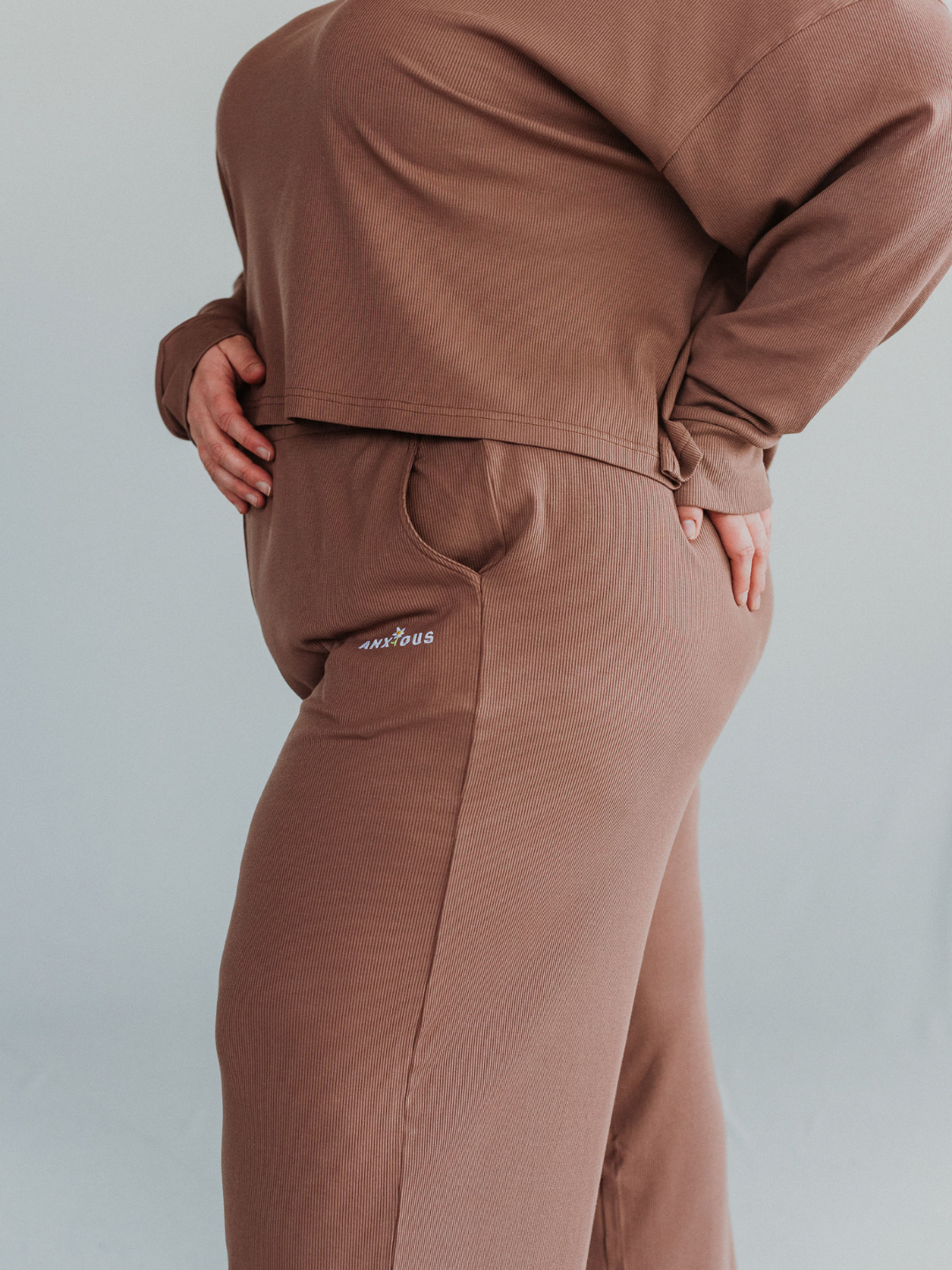 Anxious Ribbed Pants - Octopied Mind