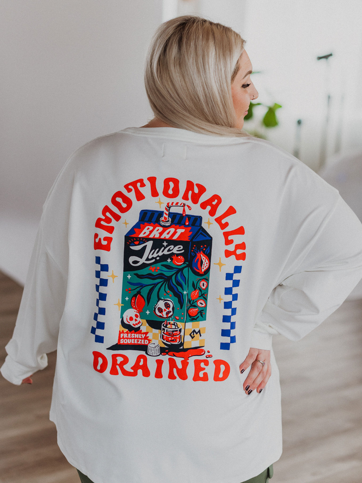 Emotionally Drained Bamboo Long Sleeve - Octopied Mind