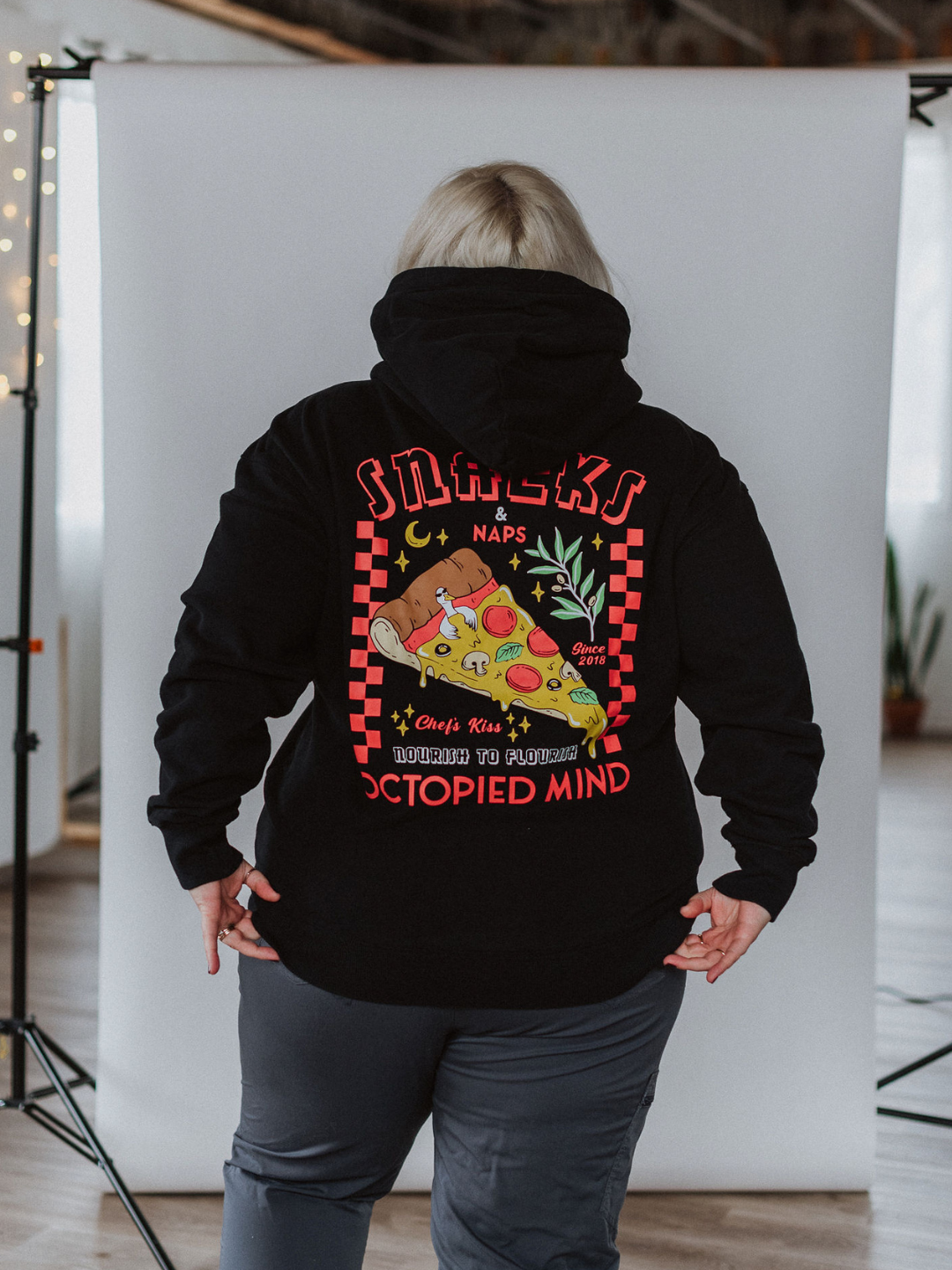 Snacks and Naps Hoodie - Octopied Mind