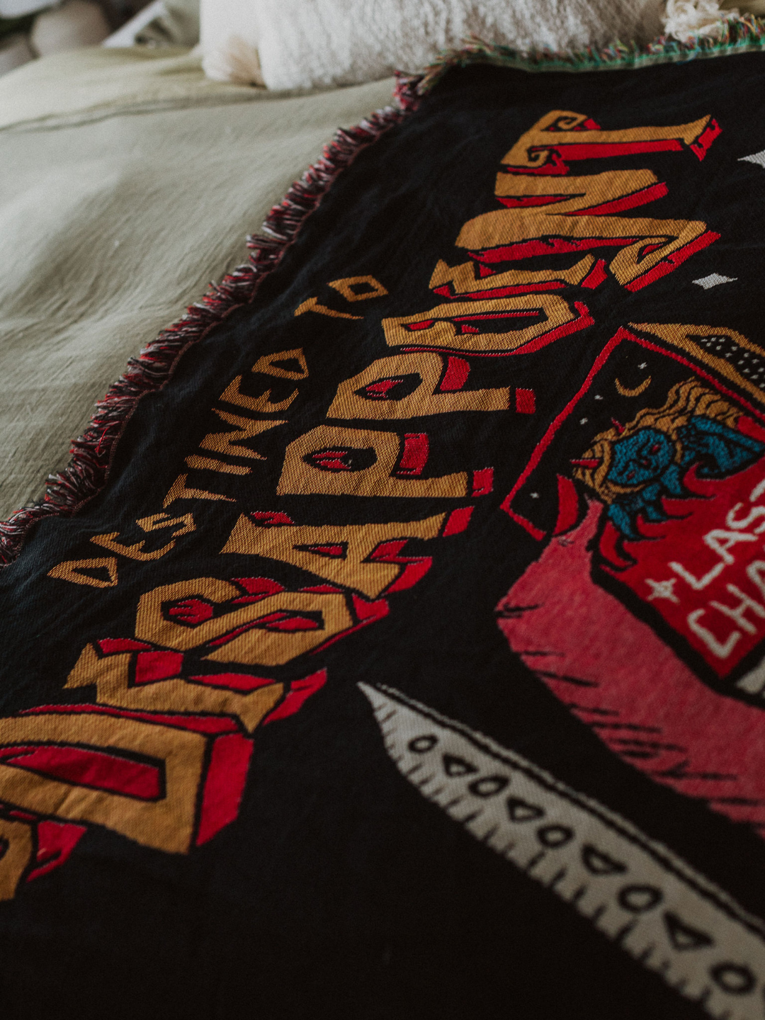 Destined To Disappoint Woven Blanket - Octopied Mind