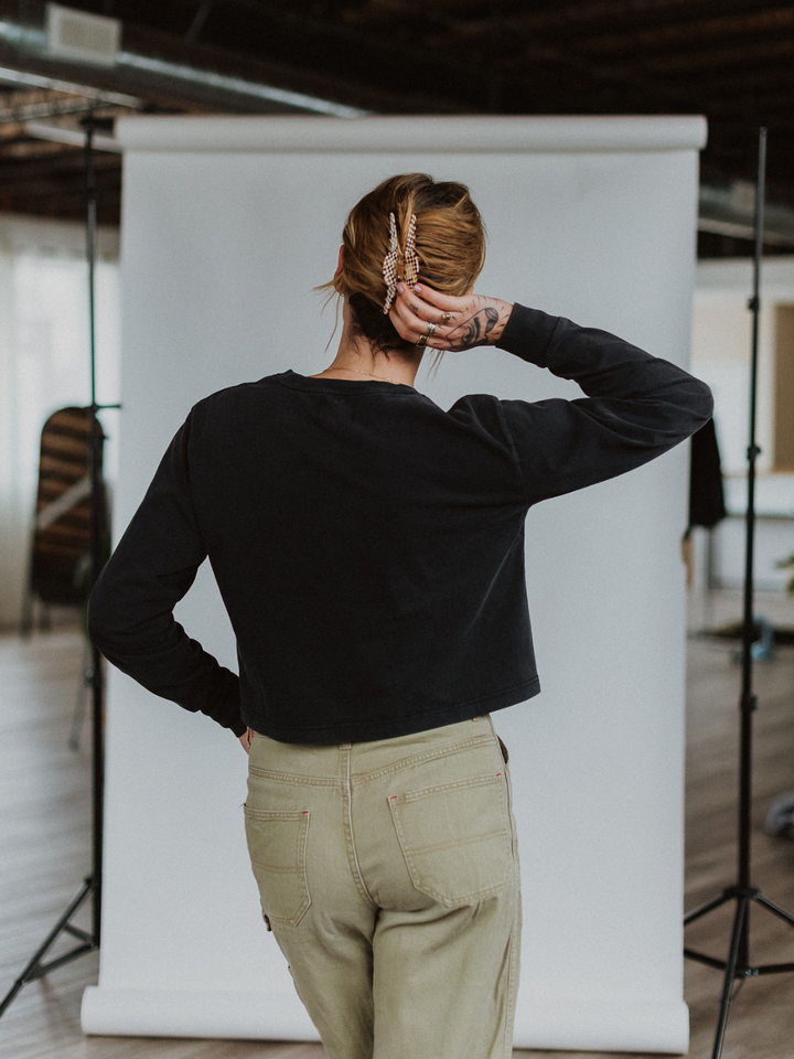 Feeling Too Much Mineral Wash Long Sleeve - Octopied Mind