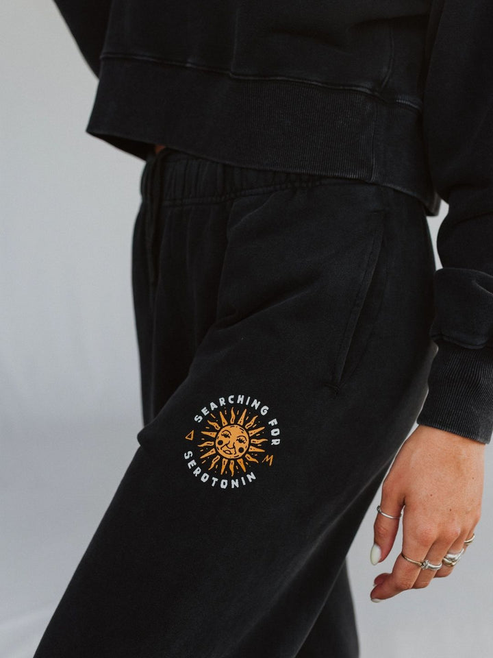 Searching for Serotonin Mineral Wash Sweatpants - Octopied Mind