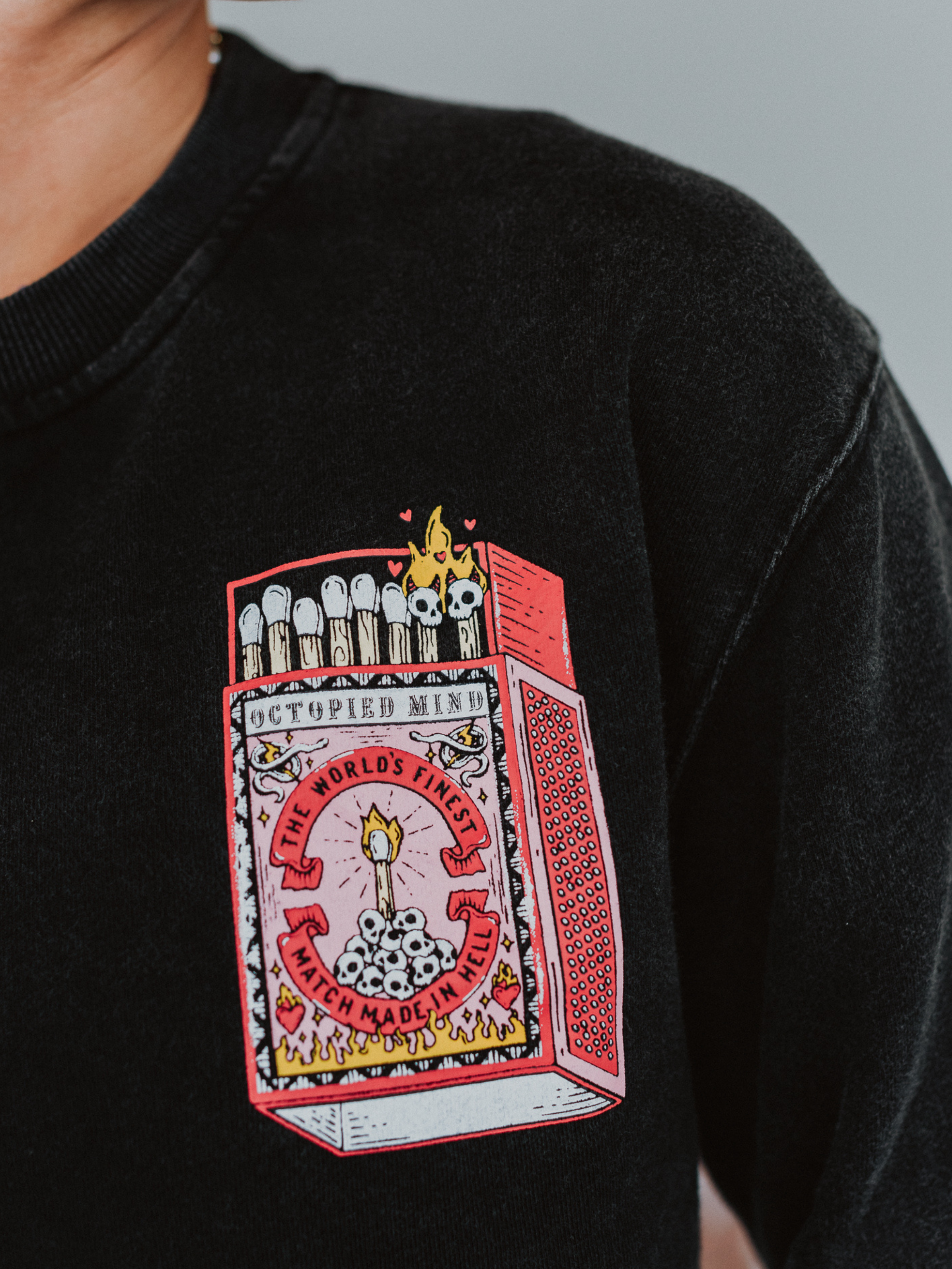 Burn Baby Crewneck Sweater - Octopied Mind