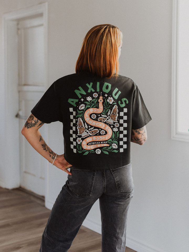 Anxious Heavy Weight Vintage T-Shirt - Octopied Mind