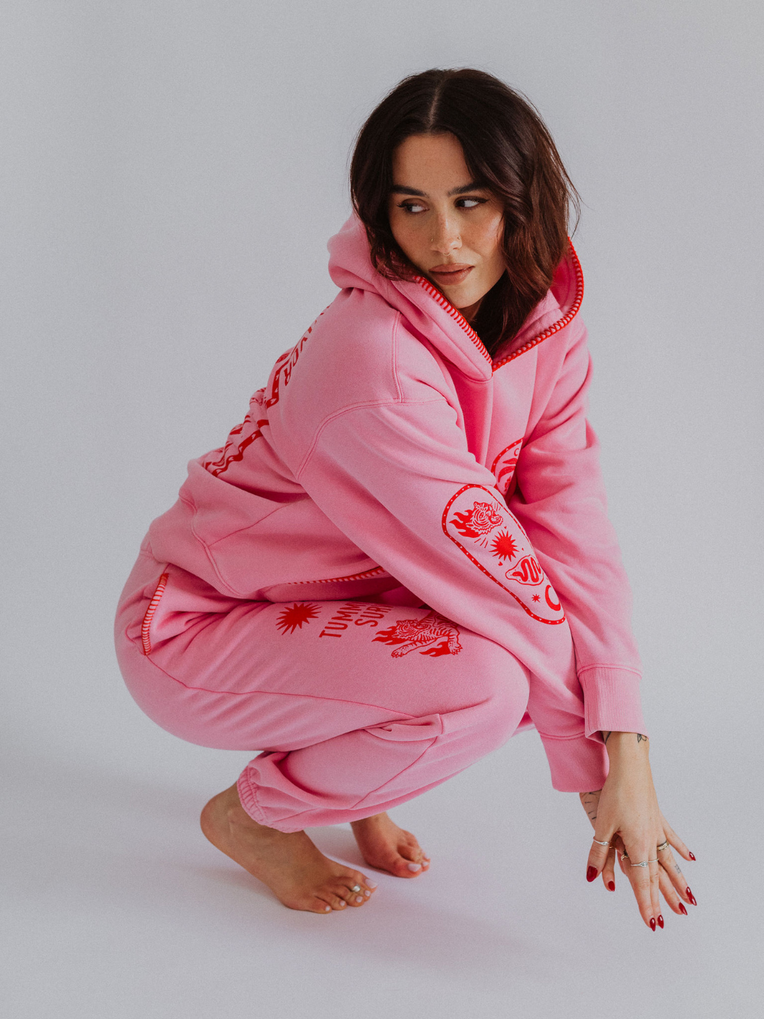 Sweat à capuche zippé « Survivant des maux de ventre »