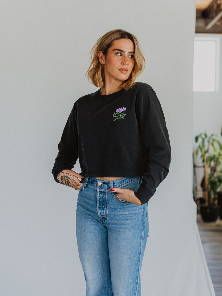 Wildflower Mineral Wash Long Sleeve - Octopied Mind