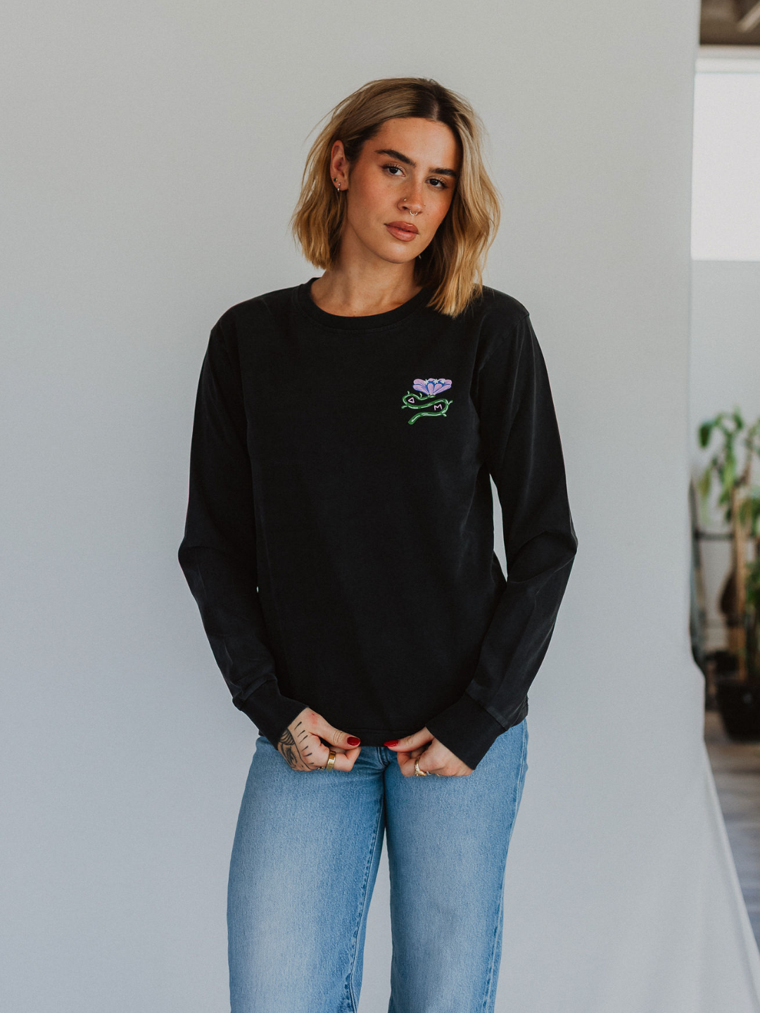 Wildflower Mineral Wash Long Sleeve - Octopied Mind