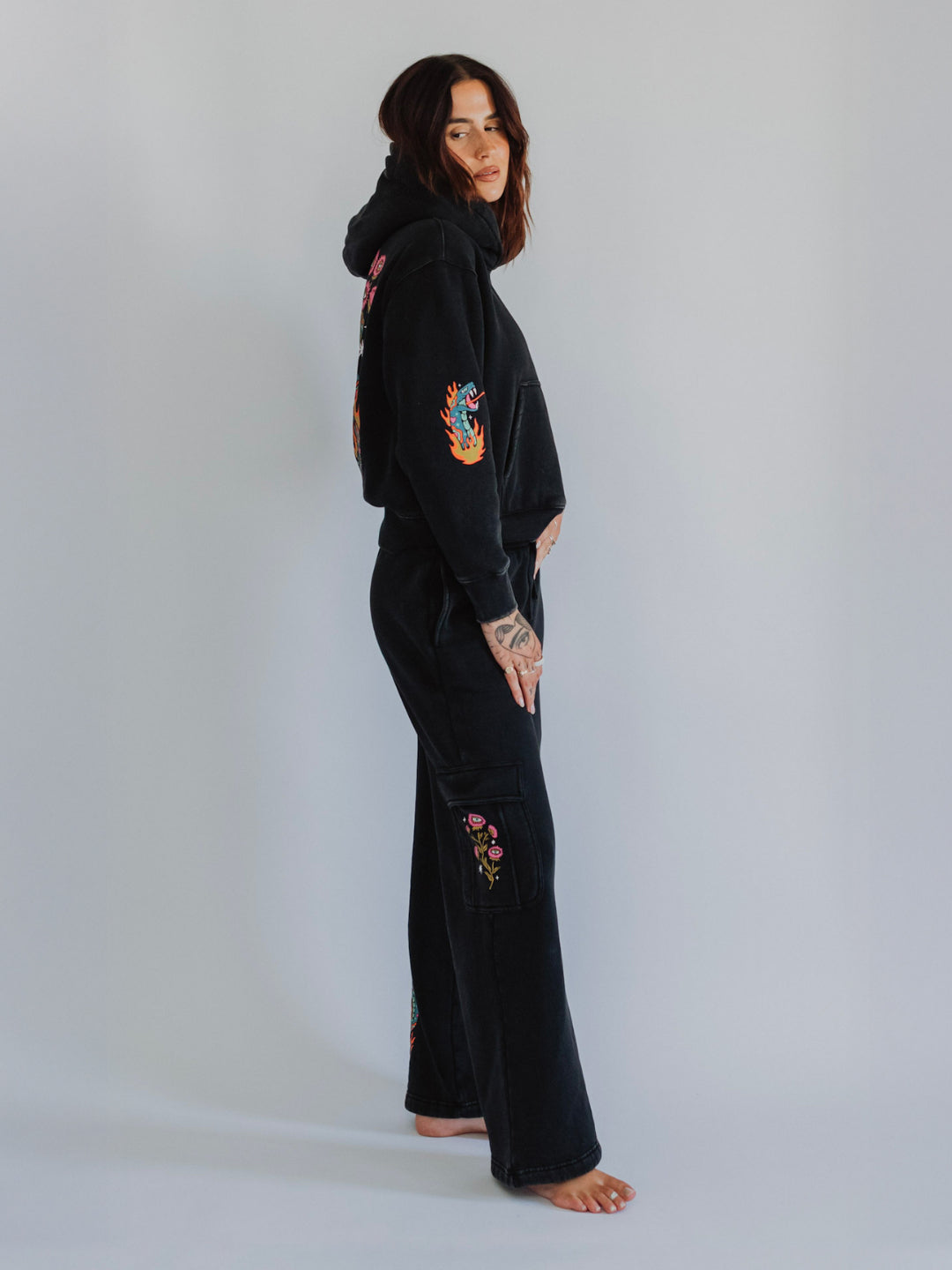 Smell the Flowers Cargo Sweatpants