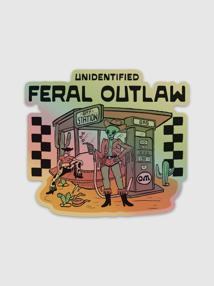 Unidentified Feral Outlaw (UFO) Sticker
