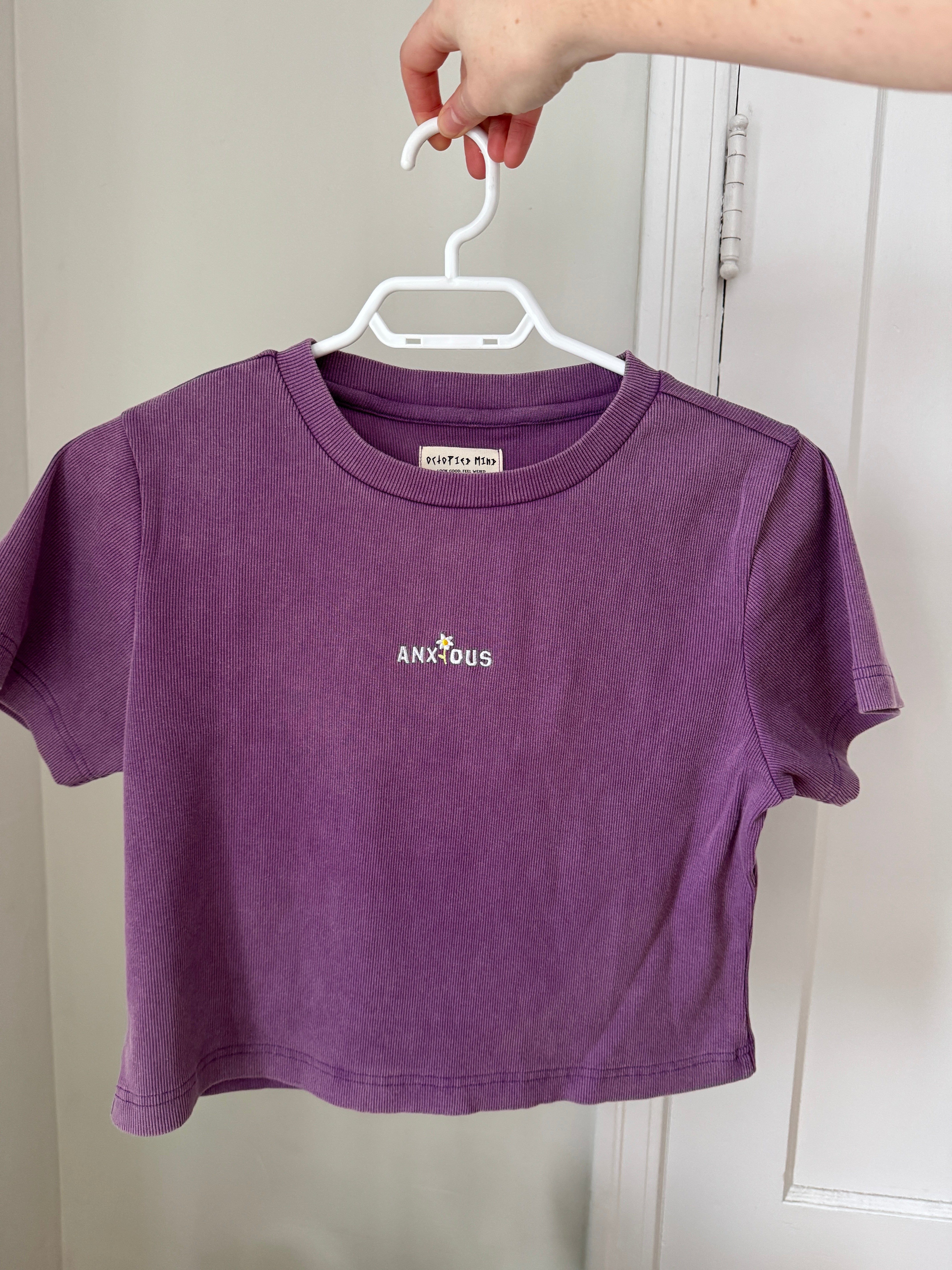 Anxious Ribbed Baby Tee