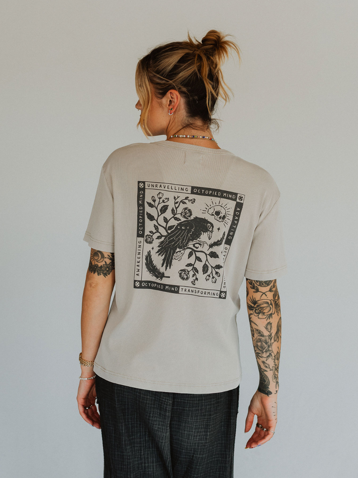 Adapting Vintage Ribbed Tee - Octopied Mind