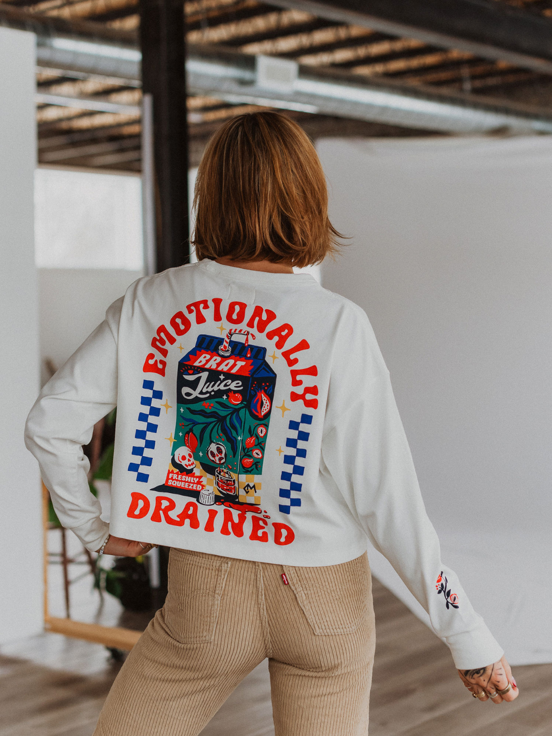 Emotionally Drained Bamboo Long Sleeve - Octopied Mind