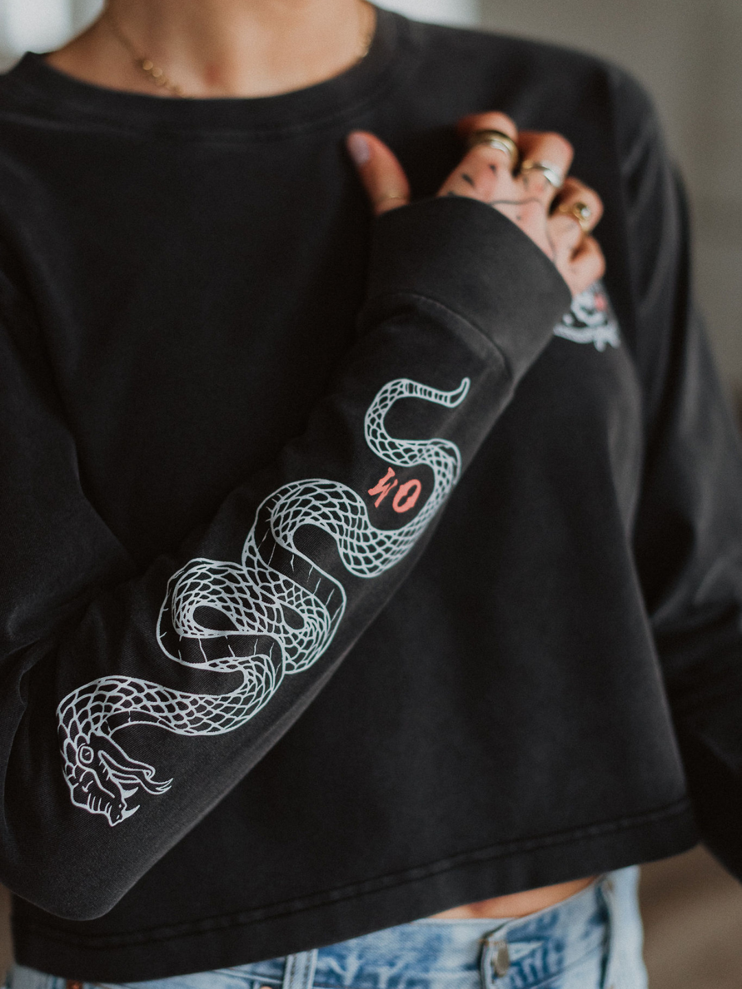 Baddies Mineral Wash Long Sleeve - Octopied Mind