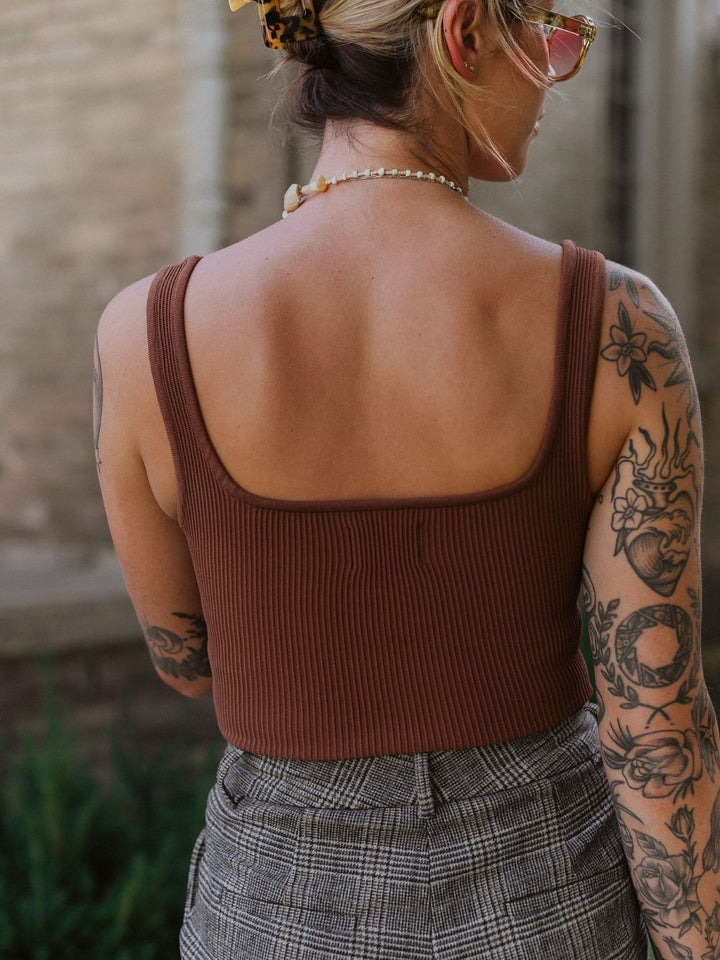 Anxious Ribbed Tank - Octopied Mind