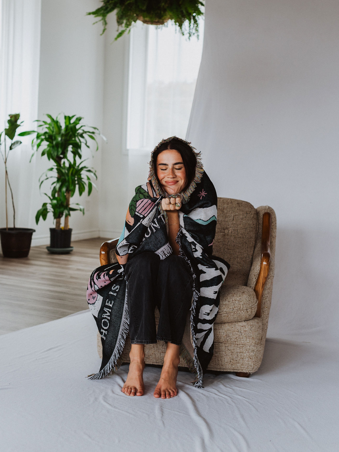 Sunday Scaries Woven Blanket - Octopied Mind