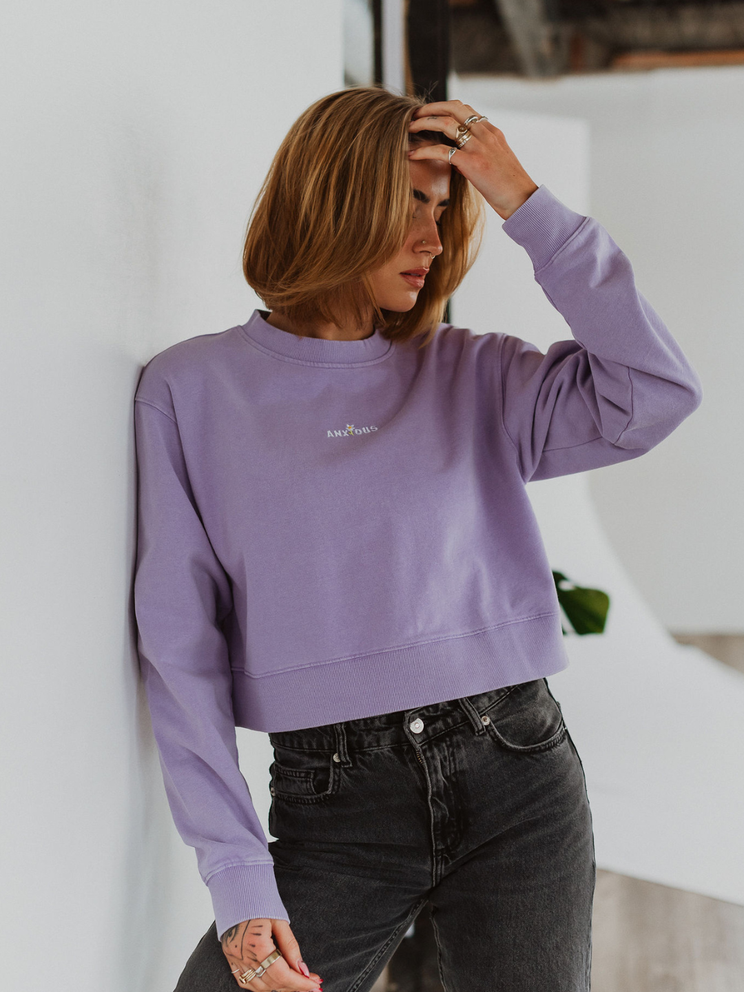 Anxious Mineral Wash Sweater