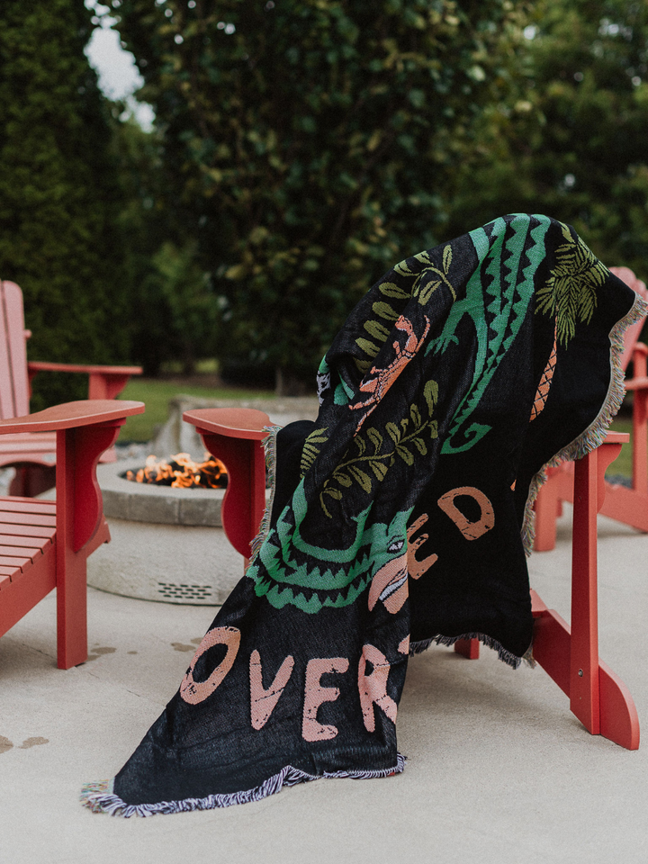 Overwhelmed Woven Blanket - Octopied Mind